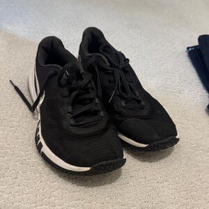 Nike Black Running Shoes with White Soles